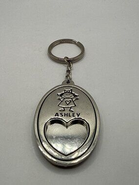Personalized Ashley Keychain With Heart-Shaped Photo Insert